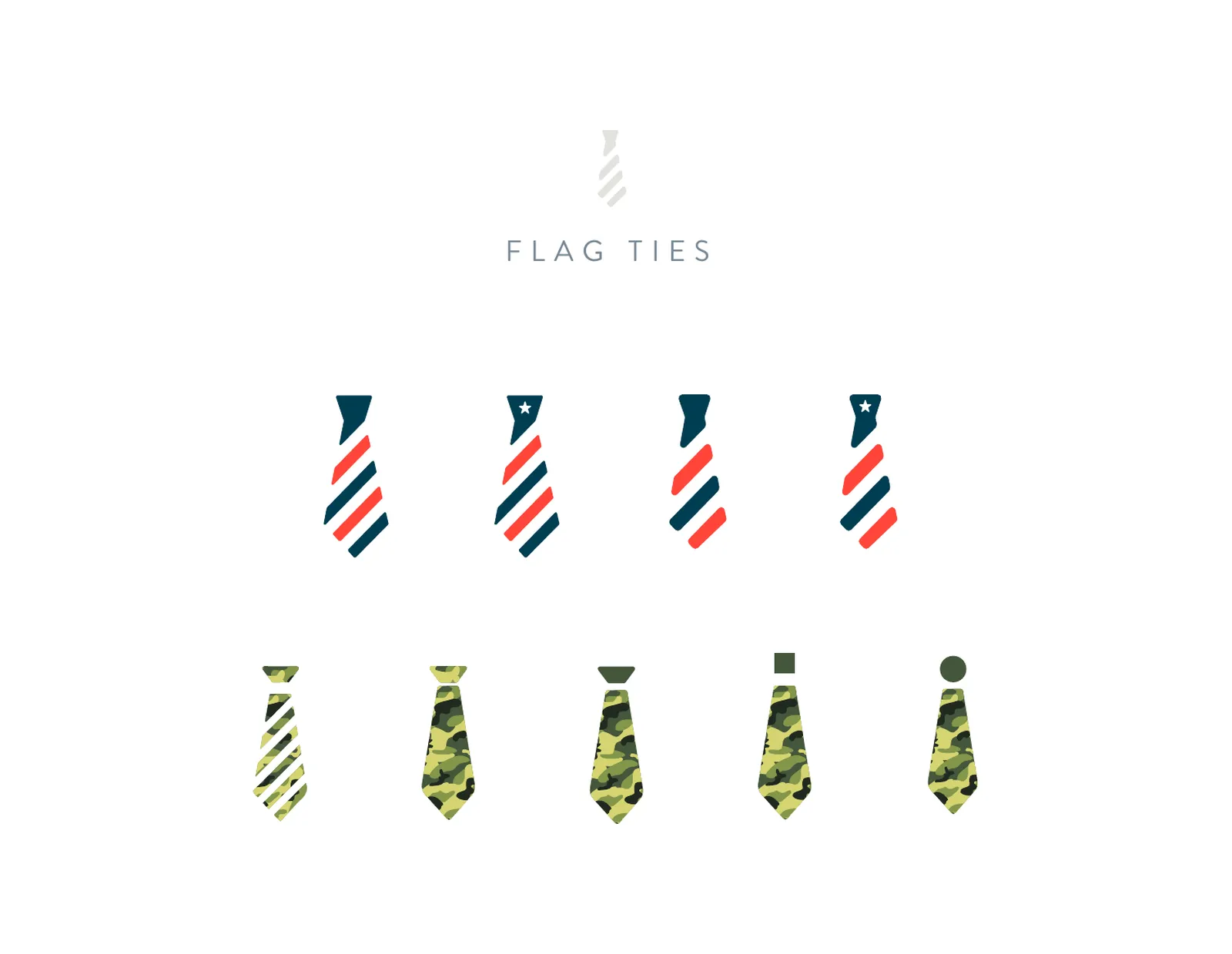 Round two: neckties patterned with the flag