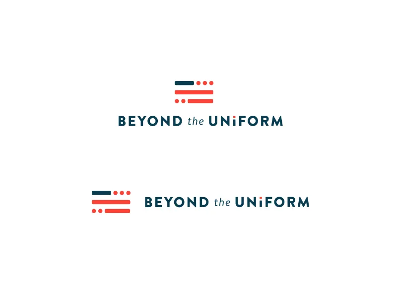 The final logos: the stacked and horizontal lockups on white
